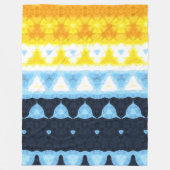 Couverture Polaire Drapeau de fierté Boho Groovy Géométrique Abstrait (Devant)