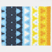 Couverture Polaire Drapeau de fierté Boho Groovy Géométrique Abstrait (Devant (Horizontal))