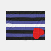 Couverture Polaire Drapeau de fierté cuir (Devant (Horizontal))