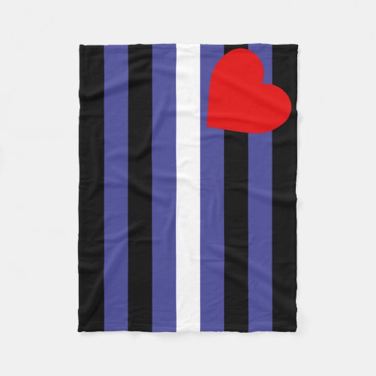 Couverture Polaire Drapeau de fierté cuir (Devant)
