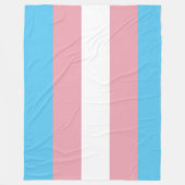 Couverture Polaire Drapeau de fierté de transsexuel (Devant)