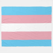 Couverture Polaire Drapeau de fierté de transsexuel (Devant (Horizontal))