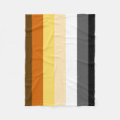 Couverture Polaire Drapeau de fierté Gay Bear (Devant)