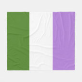 Couverture Polaire Drapeau de fierté genderqueer (Devant (Horizontal))