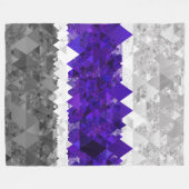 Couverture Polaire Drapeau de fierté Greygender Boho Géométrique Mod (Devant (Horizontal))