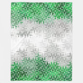 Couverture Polaire Drapeau de fierté grisromantique abstrait ondulé t (Devant)