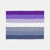 Couverture Polaire Drapeau de fierté lesbienne Butch (Devant (Horizontal))