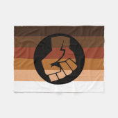 Couverture Polaire Drapeau de fierté POC (Devant (Horizontal))