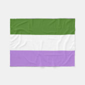 Couverture Polaire Drapeau de fierté queer (Devant (Horizontal))