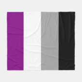 Couverture Polaire Drapeau de fierté sexuelle LGBTQ (Devant (Horizontal))