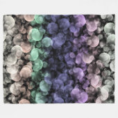 Couverture Polaire Drapeau de fierté Uingender Groovy Boho Bulles Écl (Devant (Horizontal))