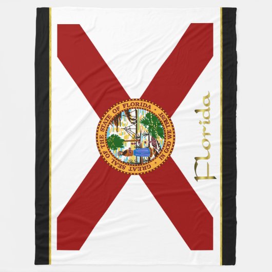 Couverture Polaire Drapeau de Floride (Devant)
