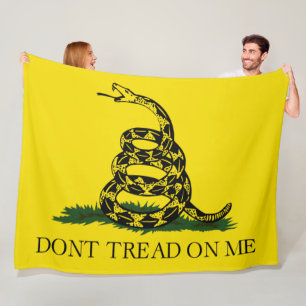 Couverture Polaire Drapeau de gadsden (Ne pas me filer) (Drapeau de s