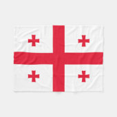 Couverture Polaire Drapeau de Géorgie (Devant (Horizontal))