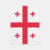 Couverture Polaire Drapeau de Géorgie (Devant)