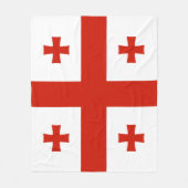 Couverture Polaire Drapeau de Géorgie (Devant)