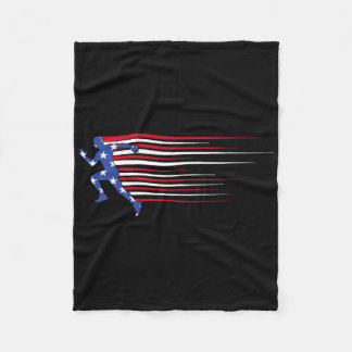 Couverture Polaire Drapeau de gorille ‘merica Lunettes de soleil drôl