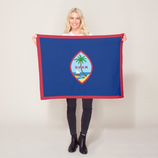 Couverture Polaire Drapeau de Guam (En situation)