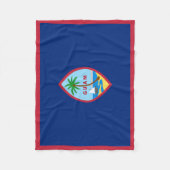 Couverture Polaire Drapeau de Guam (Devant)
