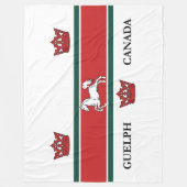 Couverture Polaire Drapeau de Guelph (Ontario, Canada) (Devant)