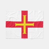 Couverture Polaire Drapeau de Guernesey (Devant (Horizontal))