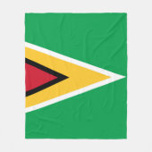 Couverture Polaire Drapeau de Guyana (Devant)