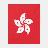Couverture Polaire Drapeau de Hong Kong (Devant)