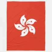 Couverture Polaire Drapeau de Hong Kong (Devant)