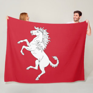 Couverture Polaire Drapeau de Kent (Cheval Blanc) (Comté d'Angleterre