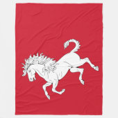 Couverture Polaire Drapeau de Kent (Cheval Blanc) (Comté d'Angleterre (Devant)