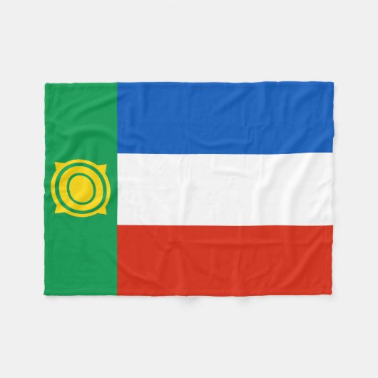 Couverture Polaire Drapeau de Khakassie (Devant (Horizontal))