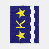 Couverture Polaire Drapeau de Kinshasa, Congo Fleece Blanket (Devant)