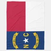 Couverture Polaire Drapeau de la Caroline du Nord (Devant)