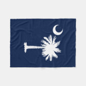Couverture Polaire Drapeau de la Caroline du Sud (Devant (Horizontal))