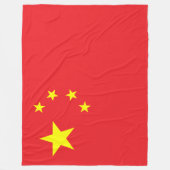 Couverture Polaire Drapeau de la Chine (Devant)