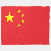 Couverture Polaire Drapeau de la Chine (Devant (Horizontal))