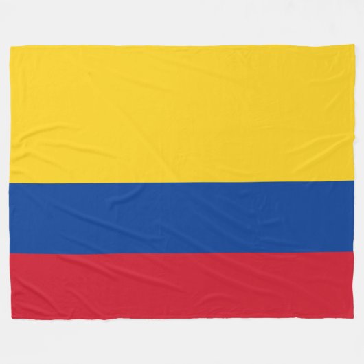 Couverture Polaire Drapeau de la Colombie (Devant (Horizontal))