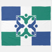 Couverture Polaire Drapeau de la Colombie (Missouri) (Devant (Horizontal))