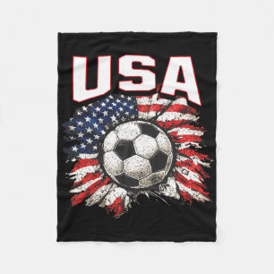 Couverture Polaire Drapeau de la Coupe 2026 Soccer Pride Fun Famille