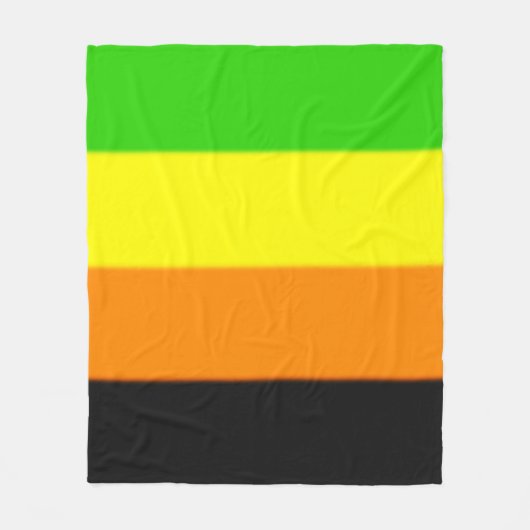 Couverture Polaire Drapeau de la Fierté Aromantique (Devant)