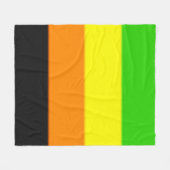 Couverture Polaire Drapeau de la Fierté Aromantique (Devant (Horizontal))