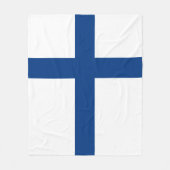 Couverture Polaire Drapeau de la Finlande (Devant)