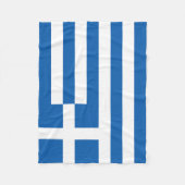 Couverture Polaire Drapeau de la Grèce (Devant)