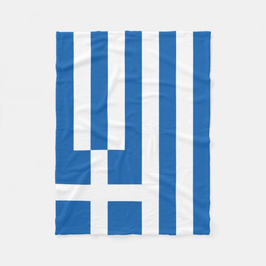 Couverture Polaire Drapeau de la Grèce (Devant)