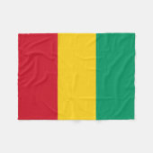 Couverture Polaire Drapeau de la Guinée (Devant (Horizontal))