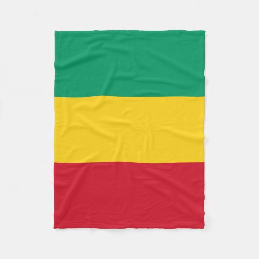 Couverture Polaire Drapeau de la Guinée (Devant)