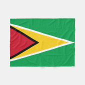 Couverture Polaire Drapeau de la Guyane (Devant (Horizontal))