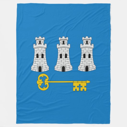 Couverture Polaire Drapeau de La Havane, Cuba Fleece Blanket (Devant)