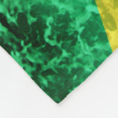 Couverture Polaire Drapeau de la Jamaïque - Vagues océaniques (Coin)