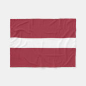 Couverture Polaire Drapeau de la Lettonie (Devant (Horizontal))